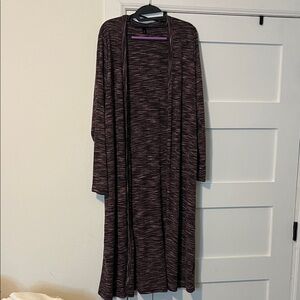 Torrid Burgundy Long Sleeve Cardigan size 0